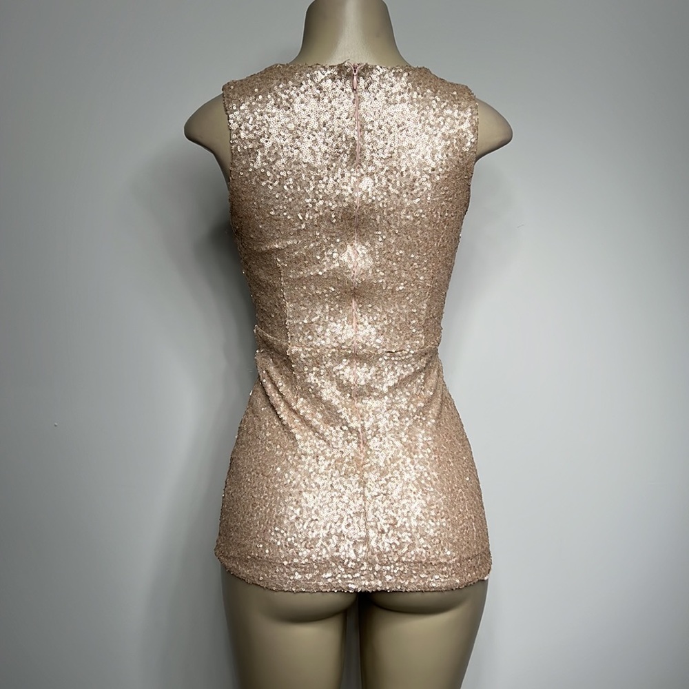 Tobi XS gold sequin mini dress - Picture 4 of 4